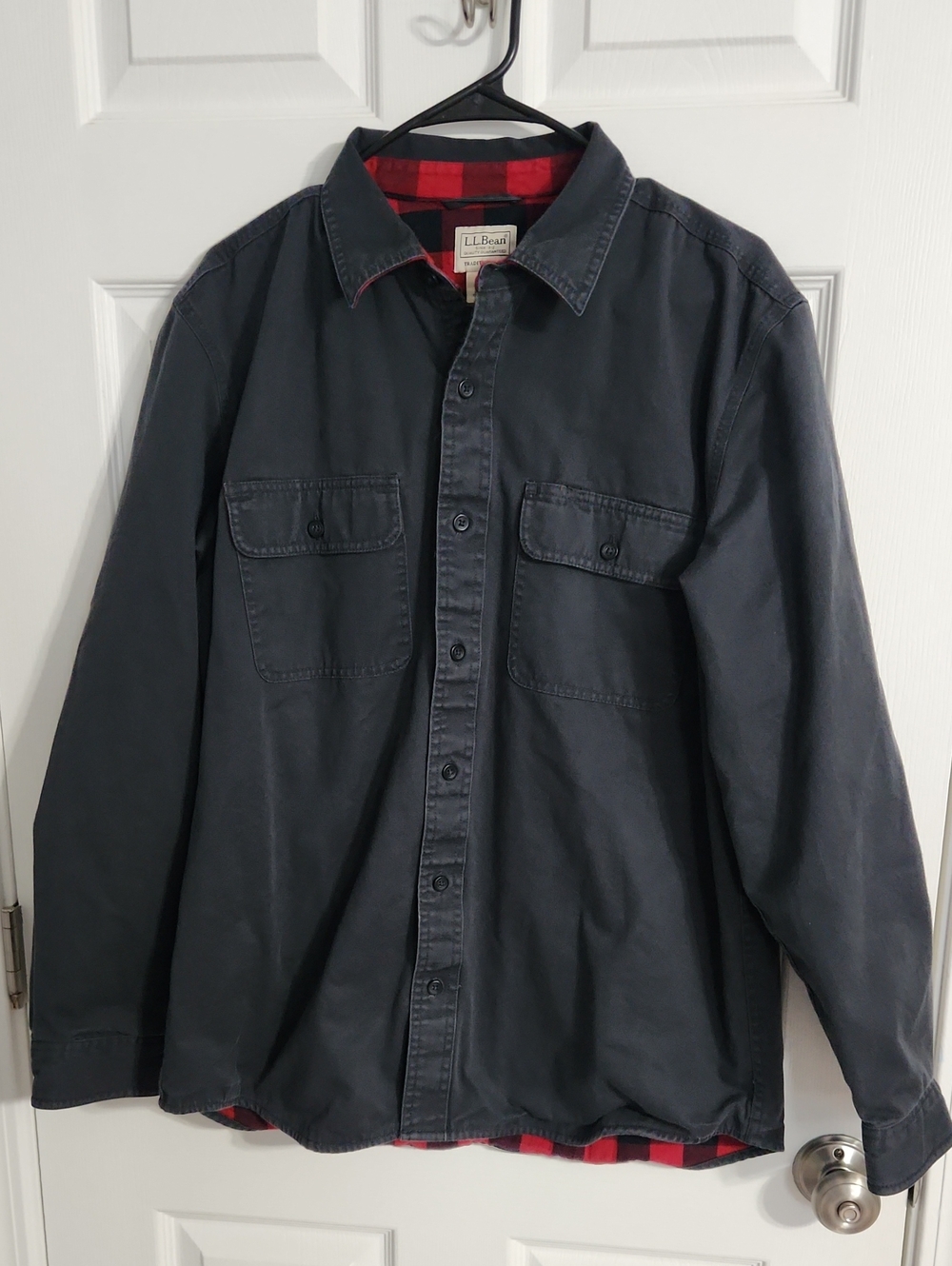 LL.Bean Flannel Lined Hurricane Shirt/Shacket Gorpcore Workwear Utility